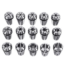 15pcs ER11 1mm to 7mm Spring Collet Set Collet Chuck for CNC Milling Lathe Tools