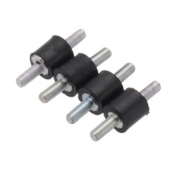 4pcs M3 8x8mm Rubber Mounts Double Ends Screw Anti Vibration Mount Rubber Shock Absorber 4pcs M3 8x8mm Rubber Mounts Double Ends Screw Anti Vibration Mount Rubber Shock Absorber