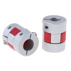 5mm Aluminum Coupler Connector OD25mm x L30mm CNC Stepper Motor Shaft Coupling 5mm Aluminum Coupler Connector OD25mm x L30mm CNC Stepper Motor Shaft Coupling