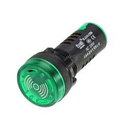 AC 220V 22mm Buzzer Lamp Indicator Light Signal Lamp Flash Buzzer Green AC 220V 22mm Buzzer Lamp Indicator Light Signal Lamp Flash Buzzer Green