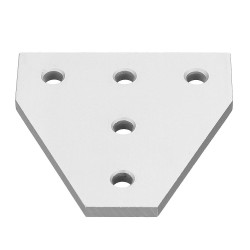 Aluminum 5 Holes T Shape Join Plate Corner Bracket for 2020 V-slot Aluminum Profile