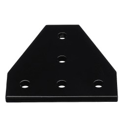Black 5 Holes Aluminum Profile Corner Bracket 90 Degree L Type Outside Tee Joint Plate for 20mm 2020 Aluminum Profile Black 5 Holes Aluminum Profile Corner Bracket 90 Degree L Type Outside Tee Joint Plate for 20mm 2020 Aluminum Profile