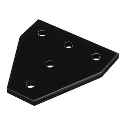 Black 5 Holes Aluminum Profile Corner Bracket 90 Degree L Type Outside Tee Joint Plate for 20mm 2020 Aluminum Profile Black 5 Holes Aluminum Profile Corner Bracket 90 Degree L Type Outside Tee Joint Plate for 20mm 2020 Aluminum Profile