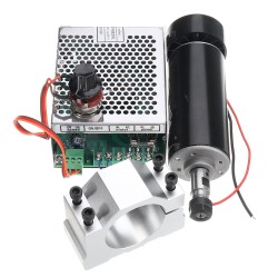 ER11 Chuck CNC 500W Spindle Motor with 52mm Clamps and Power Supply Speed Governor ER11 Chuck CNC 500W Spindle Motor with 52mm Clamps and Power Supply Speed Governor