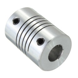 Flexible Shaft Coupling ID3/4/5/6/6.35/8mm x OD19mm x L25mm CNC Stepper Motor Coupler Connector Flexible Shaft Coupling ID3/4/5/6/6.35/8mm x OD19mm x L25mm CNC Stepper Motor Coupler Connector
