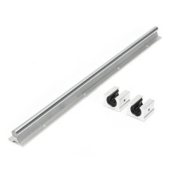 SBR12 100-1000mm Linear Rail Optical Axis Guide with 2pcs SBR12UU Bearing Blocks CNC Parts SBR12 100-1000mm Linear Rail Optical Axis Guide with 2pcs SBR12UU Bearing Blocks CNC Parts