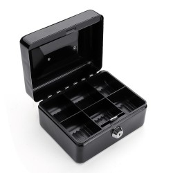 Metal Cash Box with Money Tray Lock & Key For Cashier Drawer Money Safe Security Box Tool Box Metal Cash Box with Money Tray Lock & Key For Cashier Drawer Money Safe Security Box Tool Box