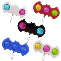 Mini Bat Sensory Fidget Relaxation Stress Relief Anti-Anxiety Autism Hand EDC Gadget for Kids Teen Adult Push Pop Bubble Keychain Mini Bat Sensory Fidget Relaxation Stress Relief Anti-Anxiety Autism Hand EDC Gadget for Kids Teen Adult Push Pop Bubble Keychain
