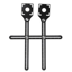 Multi Angle Adjustable Position Ruler Measuring Template Tool Drill Hole Locator Multi Angle Adjustable Position Ruler Measuring Template Tool Drill Hole Locator