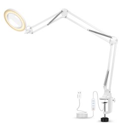 5X Welding Magnifying Glass LED Table Desk Lamp Three-Section Folding Handle Magnifier for Nail Repair Lighting Read 5X Welding Magnifying Glass LED Table Desk Lamp Three-Section Folding Handle Magnifier for Nail Repair Lighting Read