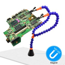 Soldering Iron Holder Soldering Station for PCB Fixture Helping Hands with Y-connector Magnet base Repair welding Tool Soldering Iron Holder Soldering Station for PCB Fixture Helping Hands with Y-connector Magnet base Repair welding Tool
