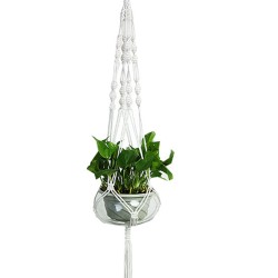 Nylon Rope Tassel Flower Pot Hanging Basket Net Knotted Rope Plant Holder Nylon Rope Tassel Flower Pot Hanging Basket Net Knotted Rope Plant Holder