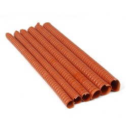 Orange Air Ducting Pipe Flexible Silicone Hose Hot And Cold Cooling Transfer Extractor Orange Air Ducting Pipe Flexible Silicone Hose Hot And Cold Cooling Transfer Extractor