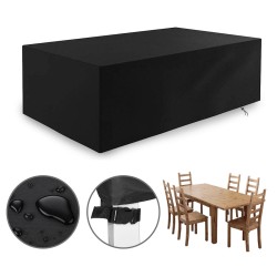 Outdoor Patio Furniture Cover Rectangular Garden Rattan Table Cover Waterproof Cover Outdoor Patio Furniture Cover Rectangular Garden Rattan Table Cover Waterproof Cover