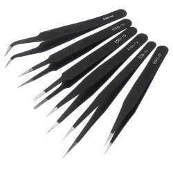 Stainless Steel Anti-static Curved Straight Tip Forceps Precision Soldering Tweezer Electronic ESD Tweezers Tool ESD-10/11/12/13/14/15 Stainless Steel Anti-static Curved Straight Tip Forceps Precision Soldering Tweezer Electronic ESD Tweezers Tool ESD-10/11/12/13/14/15