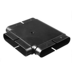 PVC Ventilation System Environmental Protection Flat PVC Tube Tee Connector 132x30mm PVC Ventilation System Environmental Protection Flat PVC Tube Tee Connector 132x30mm