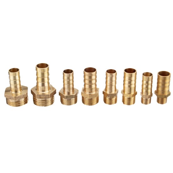 Adapter PC10/12 - 01-04 Male Thread Copper Pneumatic Component Air Hose Quick Coupler Plug