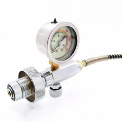 PCP Din Fill Station Charging kit 300 bar/ 4500 psi Air Refill Pressure Gauge PCP Din Fill Station Charging kit 300 bar/ 4500 psi Air Refill Pressure Gauge