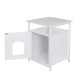 Pet Cat /Dog Puppy Box Cat Enclosed Litter Side with Table Furniture Box House