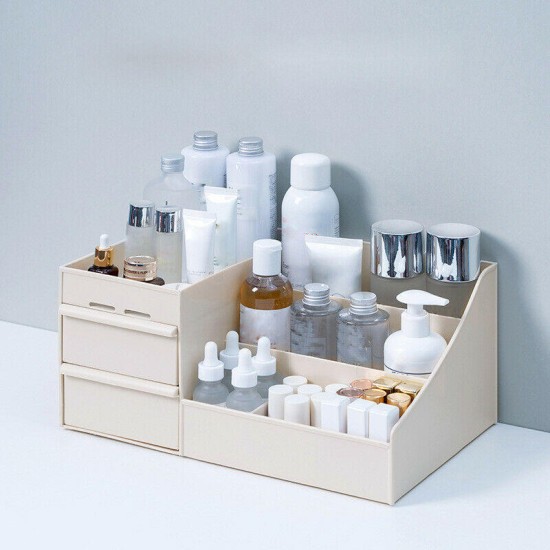 Plastic Cosmetic Organizer Makeup Case Holder Drawers Jewelry Parts Storage Box