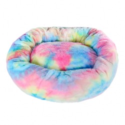 Plush Round Soft Pet Bed Flush Kennel Nest Cats Dogs Warm Comfortable Sleeping Pads Plush Round Soft Pet Bed Flush Kennel Nest Cats Dogs Warm Comfortable Sleeping Pads