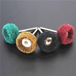Polishers Buffers Abrasive 3mm Shank Scouring Pad Grinding Head Fits For Dremel Polishers Buffers Abrasive 3mm Shank Scouring Pad Grinding Head Fits For Dremel