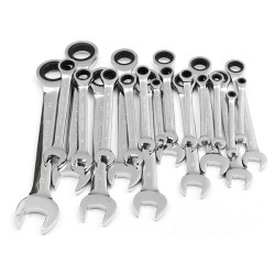 HT01 Chrome Vanadium Steel Metric Ratchet Spanner Wrench Fixed Head 6-32mm HT01 Chrome Vanadium Steel Metric Ratchet Spanner Wrench Fixed Head 6-32mm