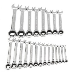HT01 Chrome Vanadium Steel Metric Ratchet Spanner Wrench Fixed Head 6-32mm HT01 Chrome Vanadium Steel Metric Ratchet Spanner Wrench Fixed Head 6-32mm