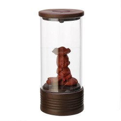 Retro Ceramic Dragon Backflow Incense Burner Glass Circle Decoration