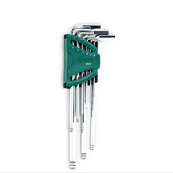 9Pcs Metric Extra Long Ball-End Hexagon Wrenches Batch Head Household Hardware Tools 9Pcs Metric Extra Long Ball-End Hexagon Wrenches Batch Head Household Hardware Tools