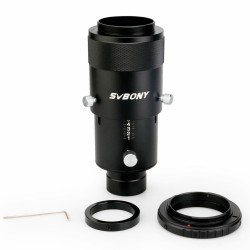 SV112 1.25inch Fully Metal Deluxe Variable Eyepiece Projection Kit for Telescopes with T-Ring Adapter SV112 1.25inch Fully Metal Deluxe Variable Eyepiece Projection Kit for Telescopes with T-Ring Adapter