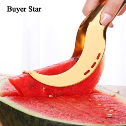 [Shaking sound explosion models] stainless steel watermelon cutting artifact high-grade watermelon splitter European American wind clip Cutter