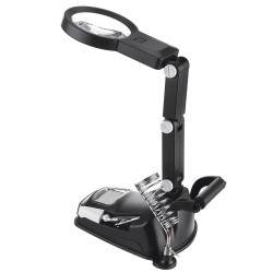 Soldering Iron Stand Welding Tool Magnifier with Illuminated Glasses LED Alligator Clip Holder Clamp Helping Hand Repair Tool Soldering Iron Stand Welding Tool Magnifier with Illuminated Glasses LED Alligator Clip Holder Clamp Helping Hand Repair Tool