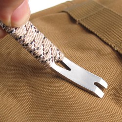 Stainless Steel Crowbar Crank-shaped Blade Wire Winder Nail Puller Keychain With Rope Stainless Steel Crowbar Crank-shaped Blade Wire Winder Nail Puller Keychain With Rope