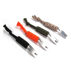 Stainless Steel Crowbar Crank-shaped Blade Wire Winder Nail Puller Keychain With Rope Stainless Steel Crowbar Crank-shaped Blade Wire Winder Nail Puller Keychain With Rope