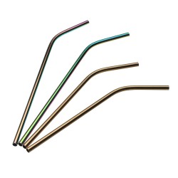 Stainless Steel Straw Set Long Metal Environment-Friendly Drinking Straws Kit With 2 Brushes Bag Stainless Steel Straw Set Long Metal Environment-Friendly Drinking Straws Kit With 2 Brushes Bag