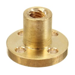 T6 2mm Pitch Copper Screw Nut Brass Nut For Stepper Motor 6mm Thread Lead Screw CNC Parts T6 2mm Pitch Copper Screw Nut Brass Nut For Stepper Motor 6mm Thread Lead Screw CNC Parts