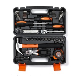 TS-CH3 57 Piece Socket Wrench Auto Repair Tool Mixed Tool Set Hand Tool Kit with Plastic Toolbox Storage Case TS-CH3 57 Piece Socket Wrench Auto Repair Tool Mixed Tool Set Hand Tool Kit with Plastic Toolbox Storage Case