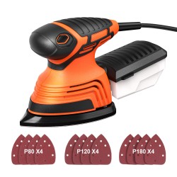 TS-SD2 130W Mouse Detail Sander Small Sander with 12Pcs Sandpapers Dust Collection Box Hand Sander EU/US Plug TS-SD2 130W Mouse Detail Sander Small Sander with 12Pcs Sandpapers Dust Collection Box Hand Sander EU/US Plug