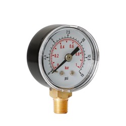 TS-Y408-15/30/60/100/160/200/300psi 52mm Dial 1/8 BSPT Pressure Gauge TS-Y408-15/30/60/100/160/200/300psi 52mm Dial 1/8 BSPT Pressure Gauge