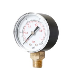 TS-Y504-15/30/60/100/160/300psi 52mm Dial 1/4 BSPT Pressure Gauge TS-Y504-15/30/60/100/160/300psi 52mm Dial 1/4 BSPT Pressure Gauge