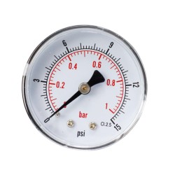 TS-Y50Z4- 30/60/100/160/300psi 52mm Dial 1/4 BSPT Pressure Gauge TS-Y50Z4- 30/60/100/160/300psi 52mm Dial 1/4 BSPT Pressure Gauge