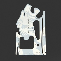 Tiger-shape 18 Tools in 1 Pocket Tool Multifunctional Card Survival Tools Tiger-shape 18 Tools in 1 Pocket Tool Multifunctional Card Survival Tools