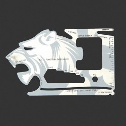 Tiger-shape 18 Tools in 1 Pocket Tool Multifunctional Card Survival Tools Tiger-shape 18 Tools in 1 Pocket Tool Multifunctional Card Survival Tools