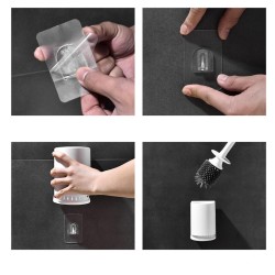Toilet Brush And Holder Set Silicone & Antibacterial Bristles Bathroom Cleaning Brush Tool Toilet Brush And Holder Set Silicone & Antibacterial Bristles Bathroom Cleaning Brush Tool