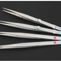 Tweezers For Jewelry 304 Stainless Steel Tweezers Thickened And Hardened Grooved Stainless Steel Pointed Non-slip Tweezers Tweezers For Jewelry 304 Stainless Steel Tweezers Thickened And Hardened Grooved Stainless Steel Pointed Non-slip Tweezers