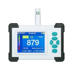 Upgraded SR-510A Carbon Dioxide Monitor with Rechargeable Battery Portable CO2 Meter Tester CO2 Sensor with PDF Output Function Upgraded SR-510A Carbon Dioxide Monitor with Rechargeable Battery Portable CO2 Meter Tester CO2 Sensor with PDF Output Function