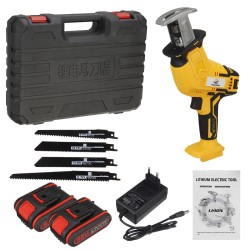 88VF 10mm Cordless Electric Reciprocating Saw w/ 4 Blades Electric Wood Cutting Recip Prunning 88VF 10mm Cordless Electric Reciprocating Saw w/ 4 Blades Electric Wood Cutting Recip Prunning