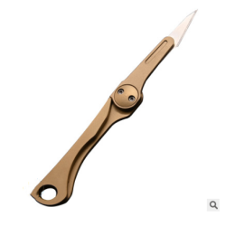 Vastar Brass Mini Folding KnIife Pocket Unpacking Utility KnIives Scallpel Sharp Sellf-Deefense Key KnIife Dismantling Express KnIives