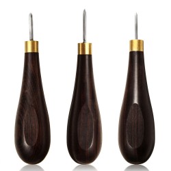 Leather Craft Tool Diamond Stitching Awl Ebony Blackwood Handle Leather Craft Sewing Awl Kit Leather Craft Tool Diamond Stitching Awl Ebony Blackwood Handle Leather Craft Sewing Awl Kit